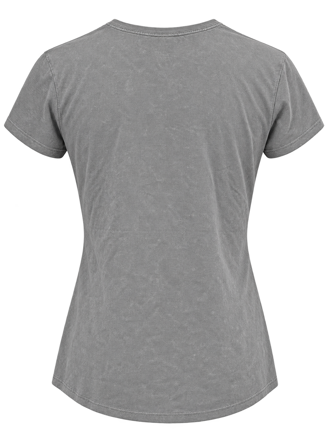 Deadwood Women's Allover Rhinestone T-Shirt – Grey — back view