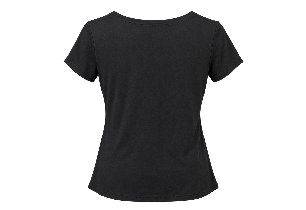 Deadwood Women's Outline Embroidered T-Shirt – Black — back view