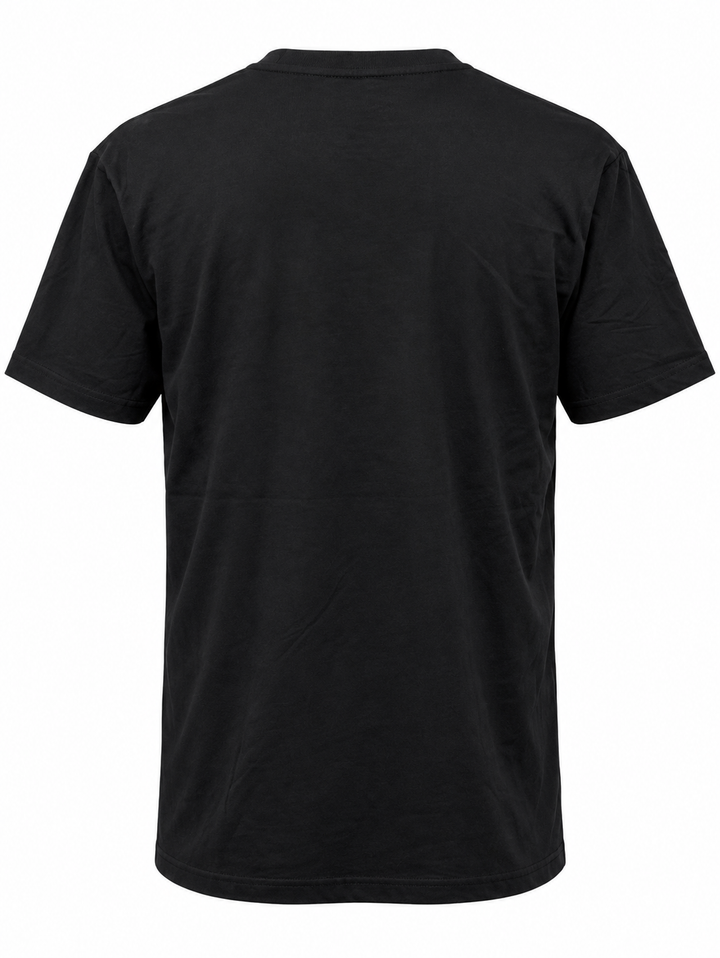 Do Not Pet the Fluffy Cows Black Hills T-shirt in black — back view