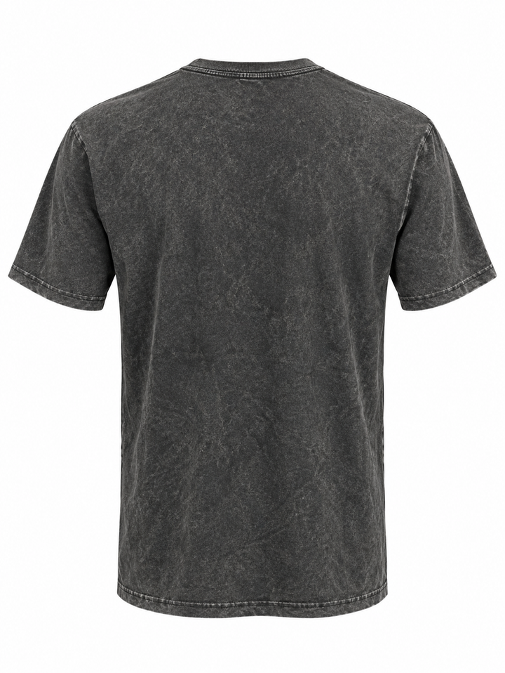 Do Not Pet the Fluffy Cows Black Hills T-shirt in washed black — back view