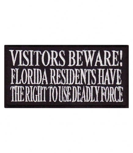 Visitors Beware Florida Residents Patch, Funny Patches — product image