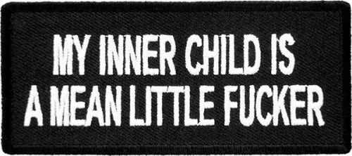 My Inner Child Is A Mean Little Fucker Patch, Sayings Patches — detail view 1
