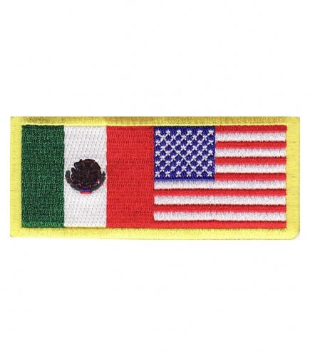 American Flag Mexican Flag Patch, Mexico Patches — product image