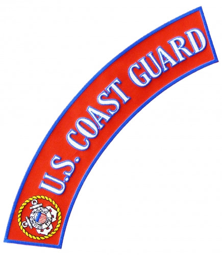 U.S. Coast Guard Logo Rocker Patch, Large Size — product image