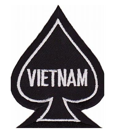 Vietnam Black Spade Patch, Vietnam Veteran Patches — product image