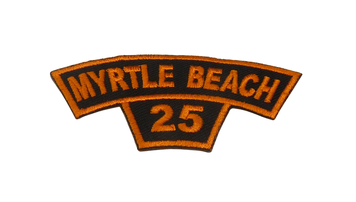 Myrtle Beach 25 Orange Small Patch — detail view 1