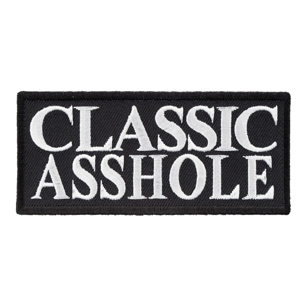 Classic Asshole Patch, Funny Biker Quotes Patches — product image