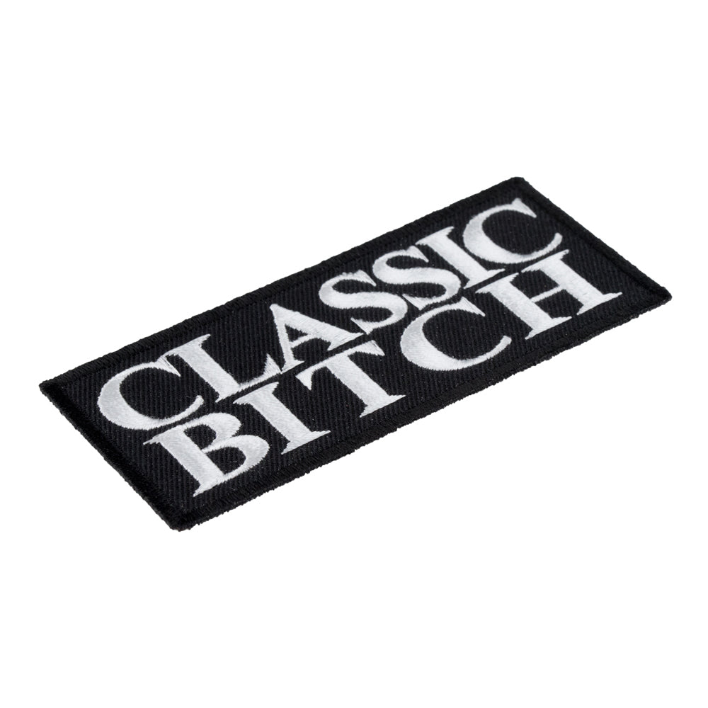 Classic Bitch Patch, Funny Womens Biker Quote Patches — detail view 1
