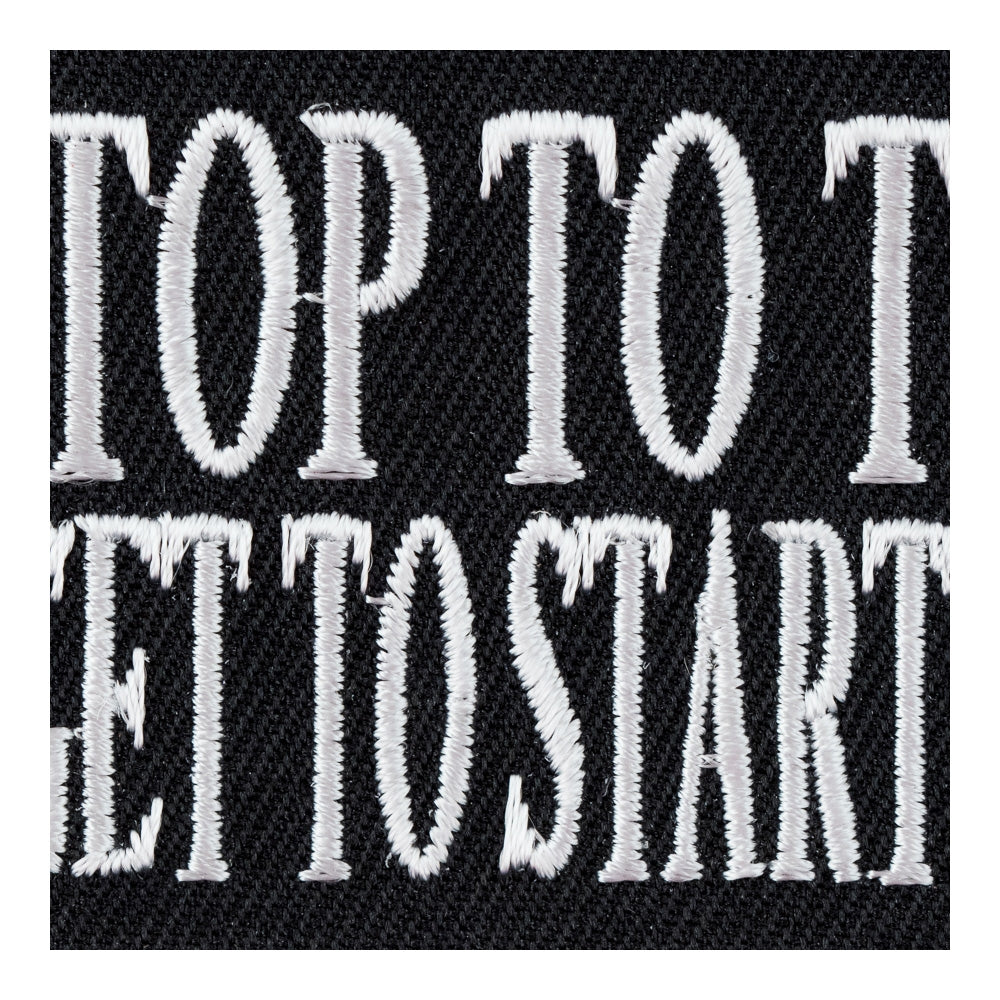 Ever Stop To Think Patch, Funny Sayings Patches — detail view 2
