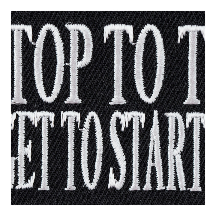 Ever Stop To Think Patch, Funny Sayings Patches — detail view 2