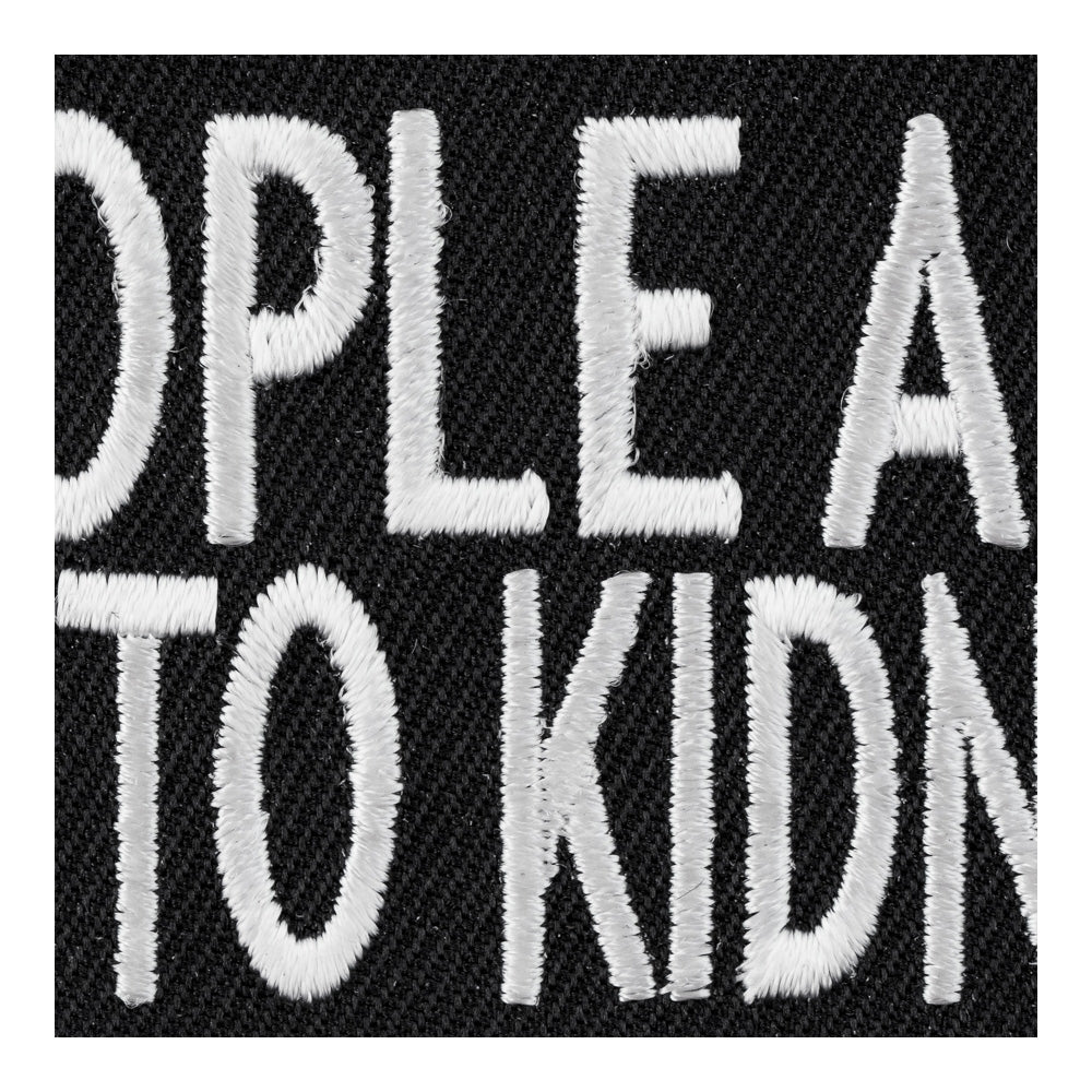 Fat People Are Harder To Kidnap, Funny Sayings Patches — detail view 2