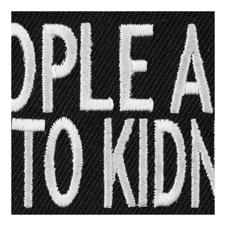 Fat People Are Harder To Kidnap, Funny Sayings Patches — detail view 2