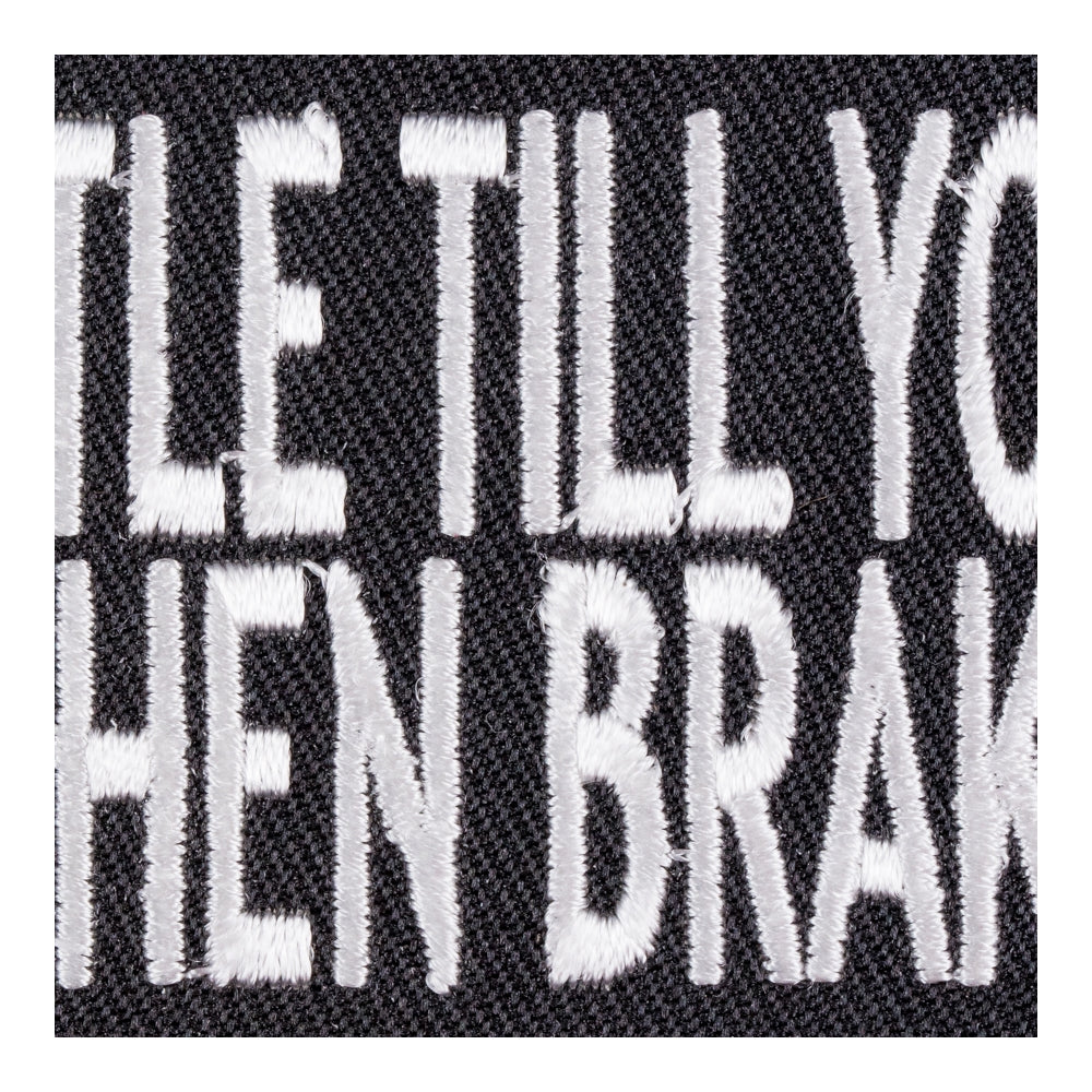 Full Throttle Til You See God Then Brake, Biker Patches — detail view 2