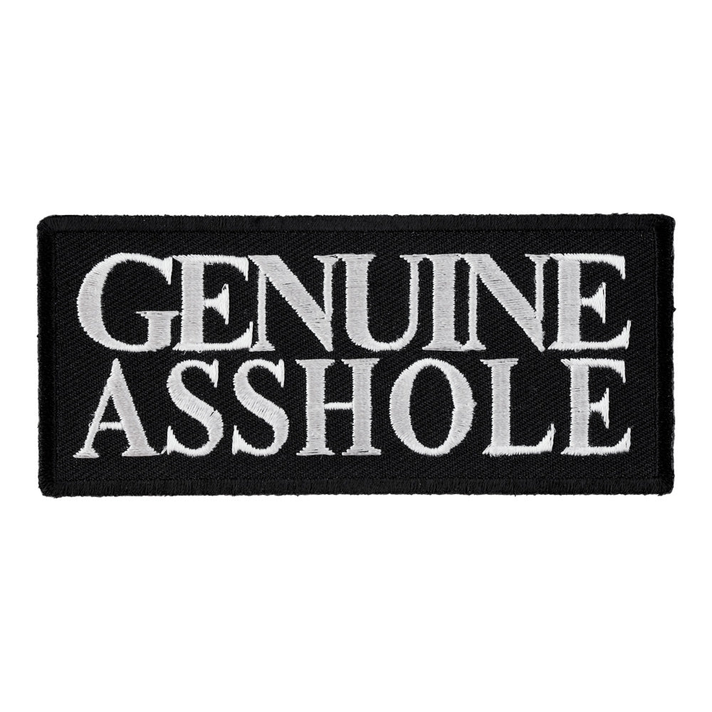 Genuine Asshole Patch, Funny Biker Patches — product image