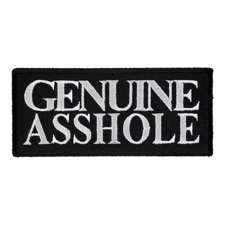 Genuine Asshole Patch, Funny Biker Patches — product image