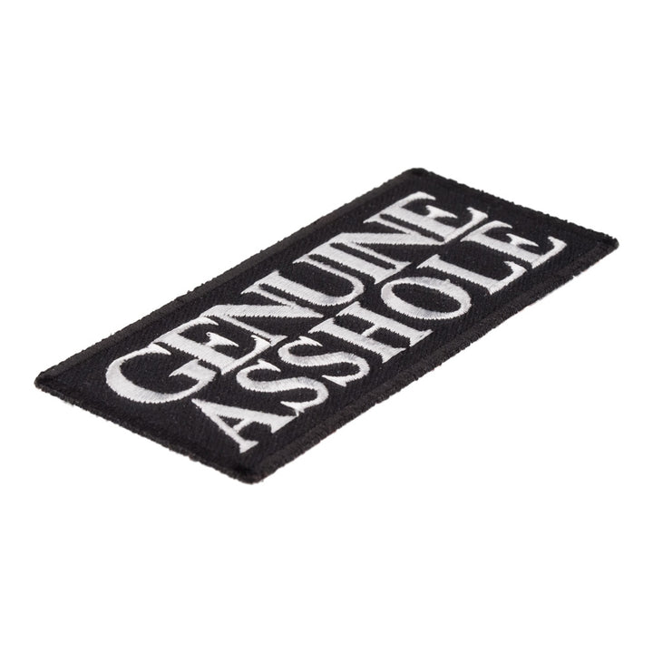Genuine Asshole Patch, Funny Biker Patches — detail view 2