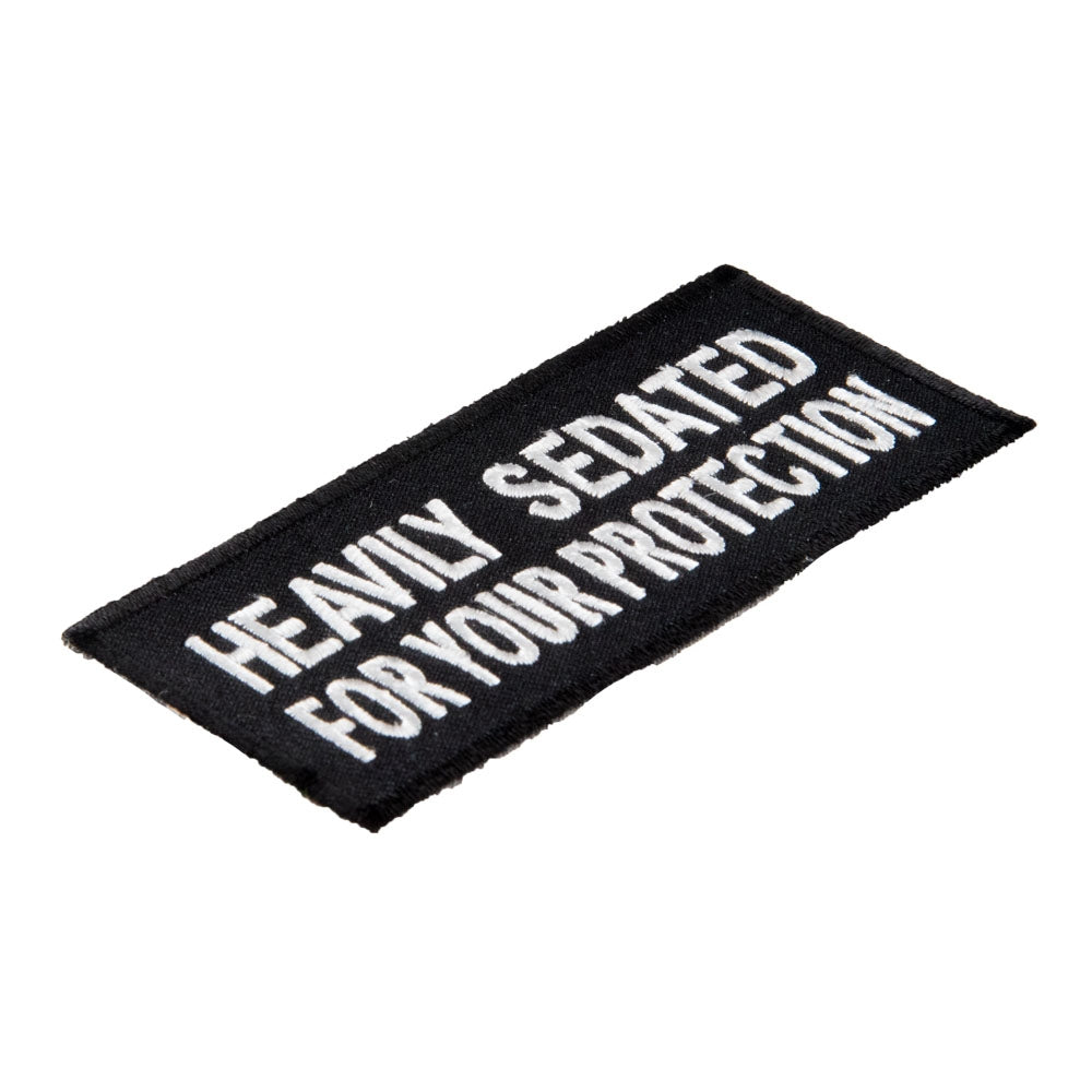 Heavily Sedated For Your Protection Patch, Funny Patches — detail view 1