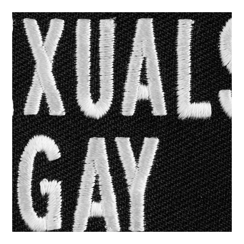 Homosexuals Are Gay Patch, Funny Sayings Patches — detail view 2