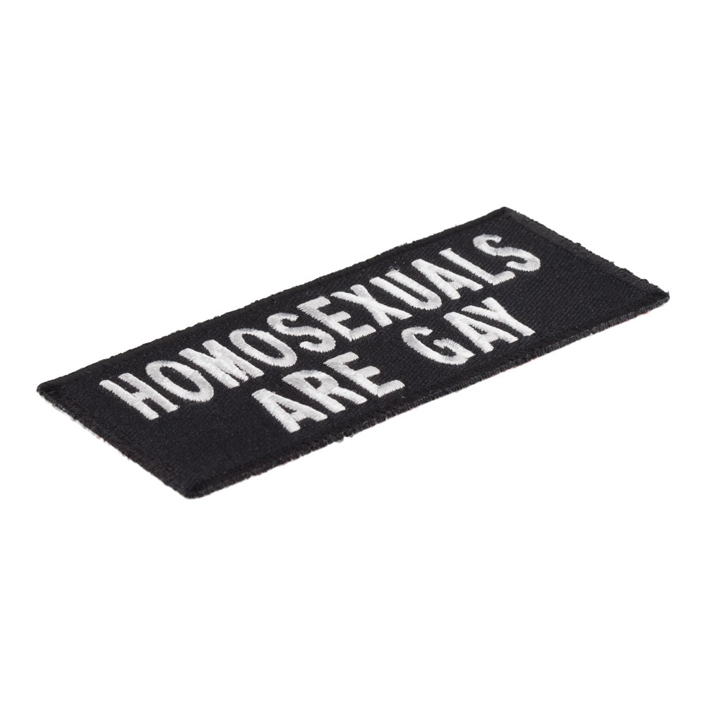 Homosexuals Are Gay Patch, Funny Sayings Patches — detail view 1