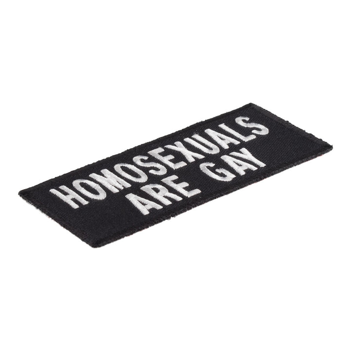 Homosexuals Are Gay Patch, Funny Sayings Patches — detail view 1