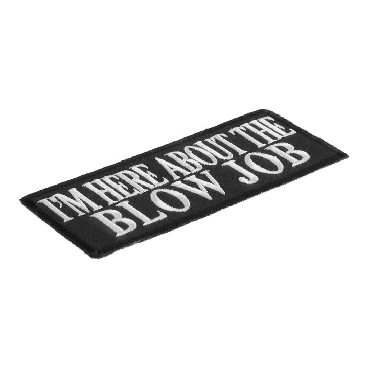 Im Here About The Blow Job Patch, Dirty Sayings Patches — detail view 2