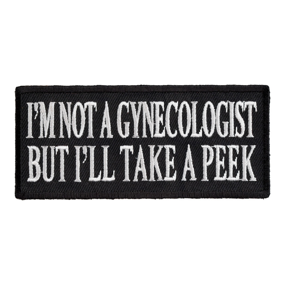I'm Not A Gynecologist Patch, Dirty Sayings Patches — product image