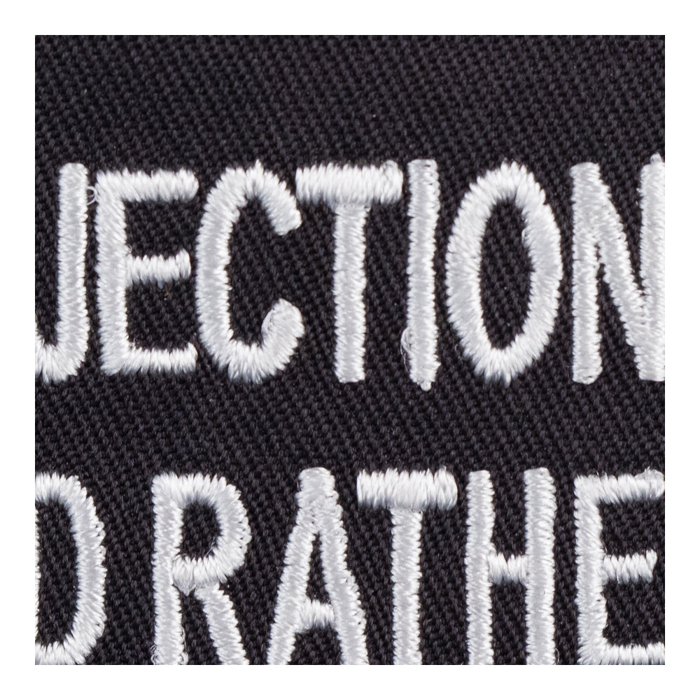 Injection Is Nice Rather Be Blown Patch, Dirty Biker Patches — detail view 2