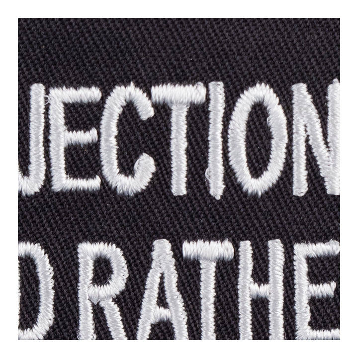 Injection Is Nice Rather Be Blown Patch, Dirty Biker Patches — detail view 2