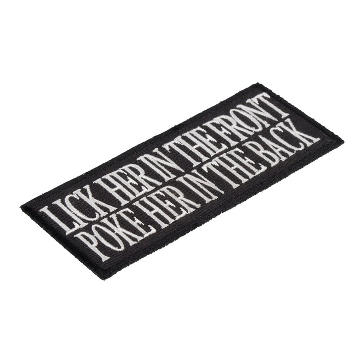 Lick Her In The Front Patch, Dirty Sayings Patches — detail view 1