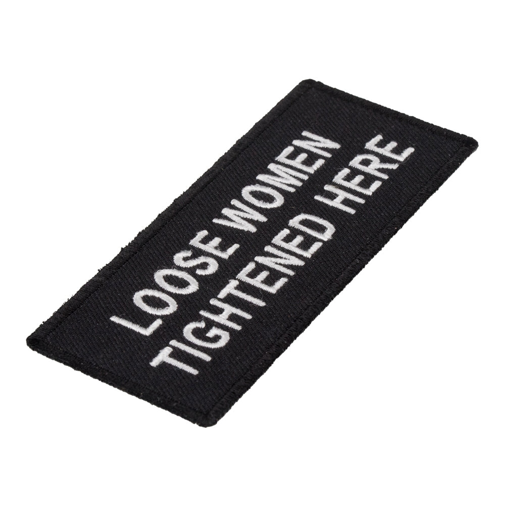 Loose Women Tightened Here Patch, Dirty Sayings Patches — detail view 1
