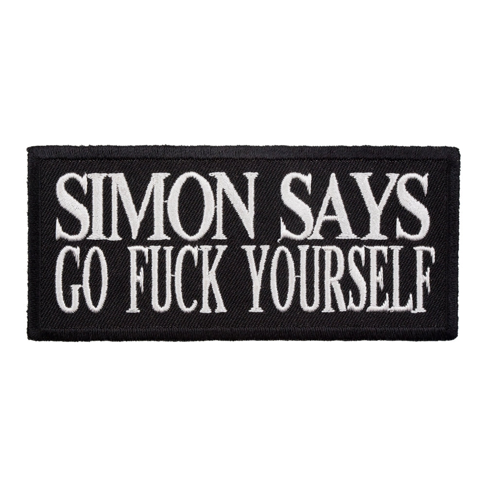 Simon Says Go Fuck Yourself Patch, Vulgar Sayings Patches — product image