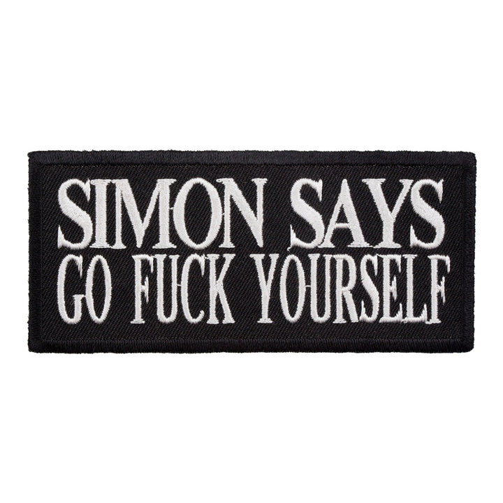 Simon Says Go Fuck Yourself Patch, Vulgar Sayings Patches — product image
