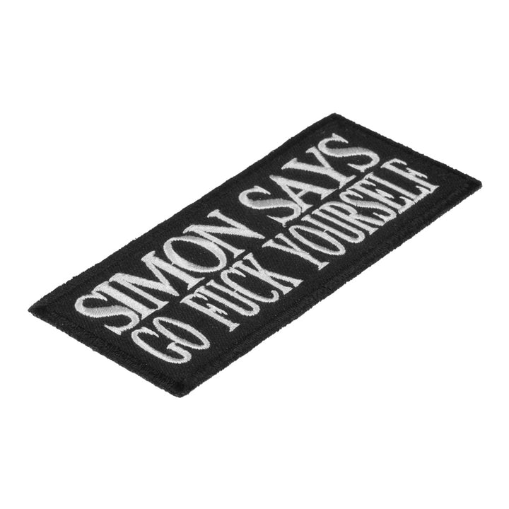 Simon Says Go Fuck Yourself Patch, Vulgar Sayings Patches — detail view 1