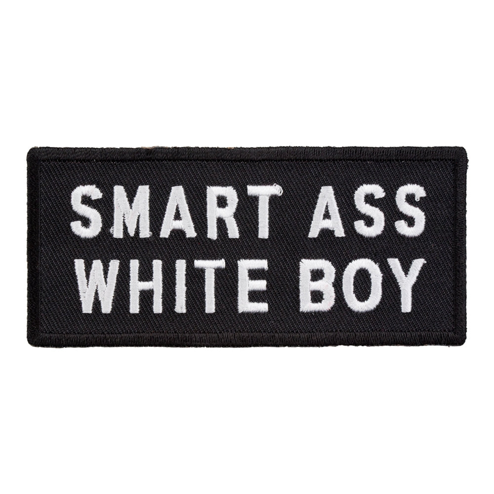 Smart Ass White Boy Patch, Vulgar Sayings Patches — product image
