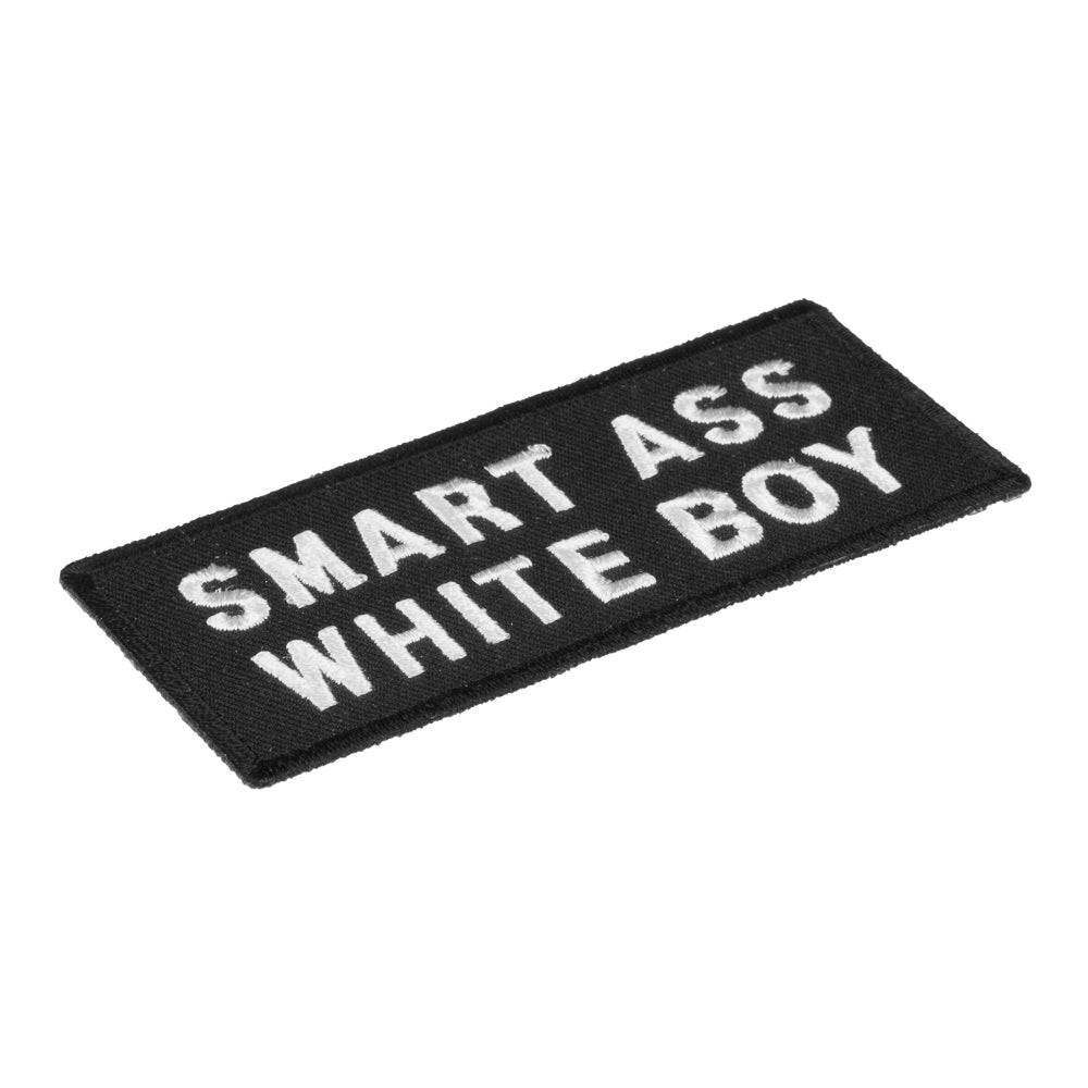 Smart Ass White Boy Patch, Vulgar Sayings Patches — detail view 1
