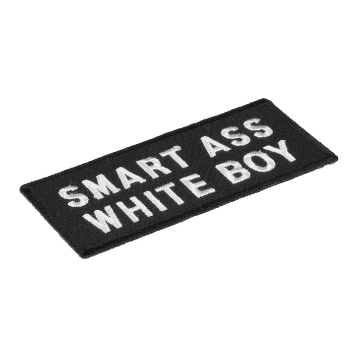 Smart Ass White Boy Patch, Vulgar Sayings Patches — detail view 1