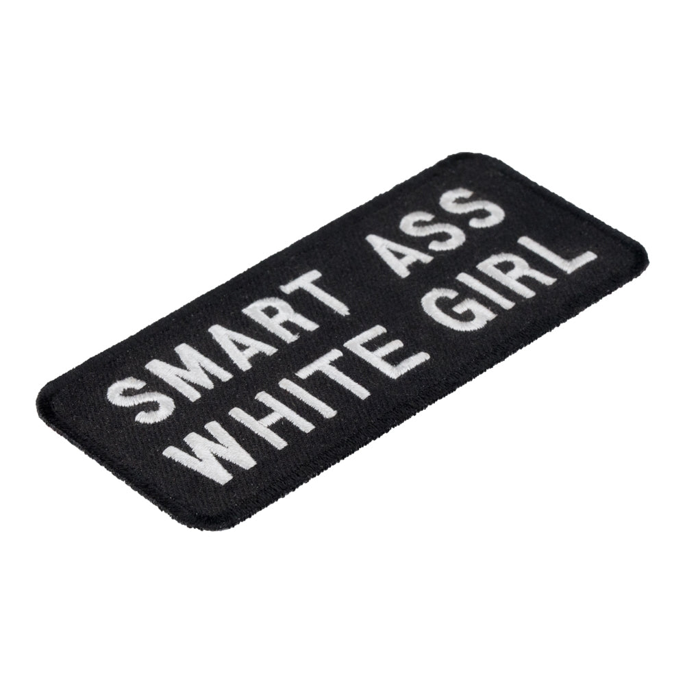 Smart Ass White Girl Patch, Vulgar Ladies Patches — detail view 1