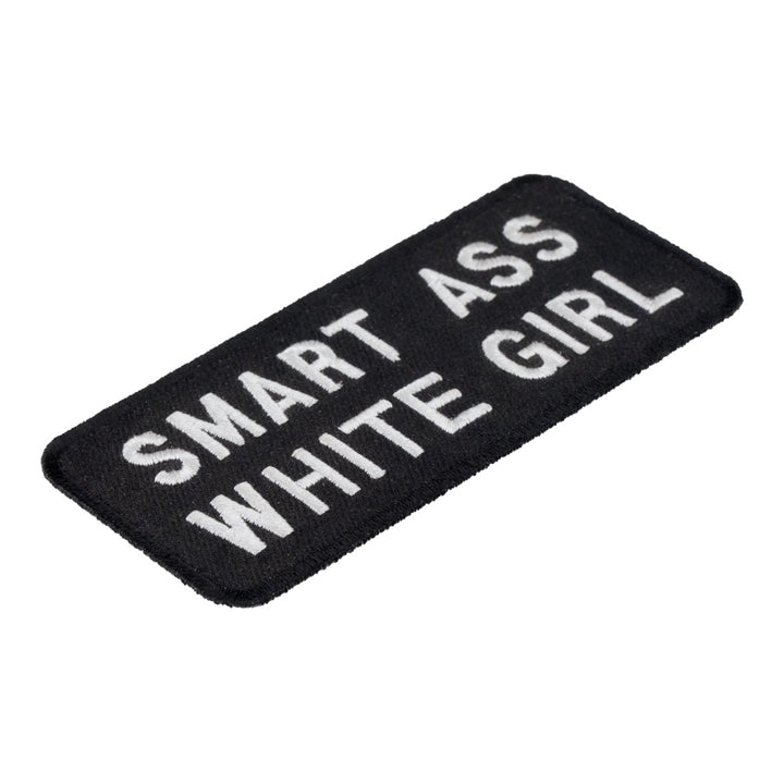 Smart Ass White Girl Patch, Vulgar Ladies Patches — detail view 1