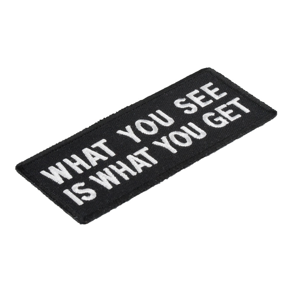 What You See Is What You Get Patch, Sayings Patches — detail view 1