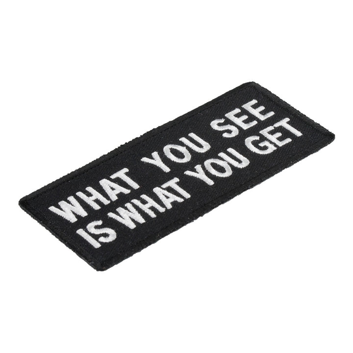 What You See Is What You Get Patch, Sayings Patches — detail view 1