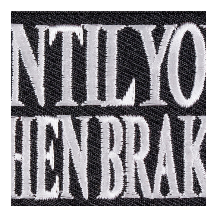 Wide Open Til You See God Patch, Biker Sayings Patches — detail view 2