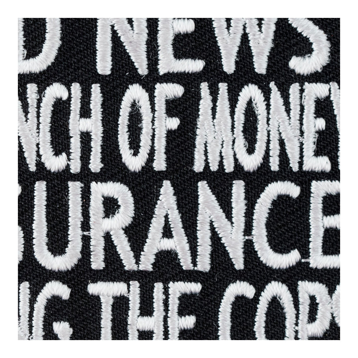 Got Good News Insurance Patch, Funny Biker Patches — detail view 2