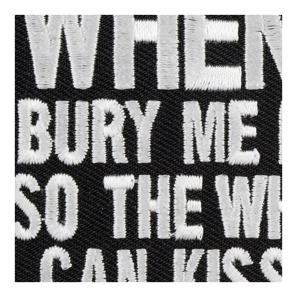 When I Die Bury Me Facedown Patch, Sayings Patches — detail view 2