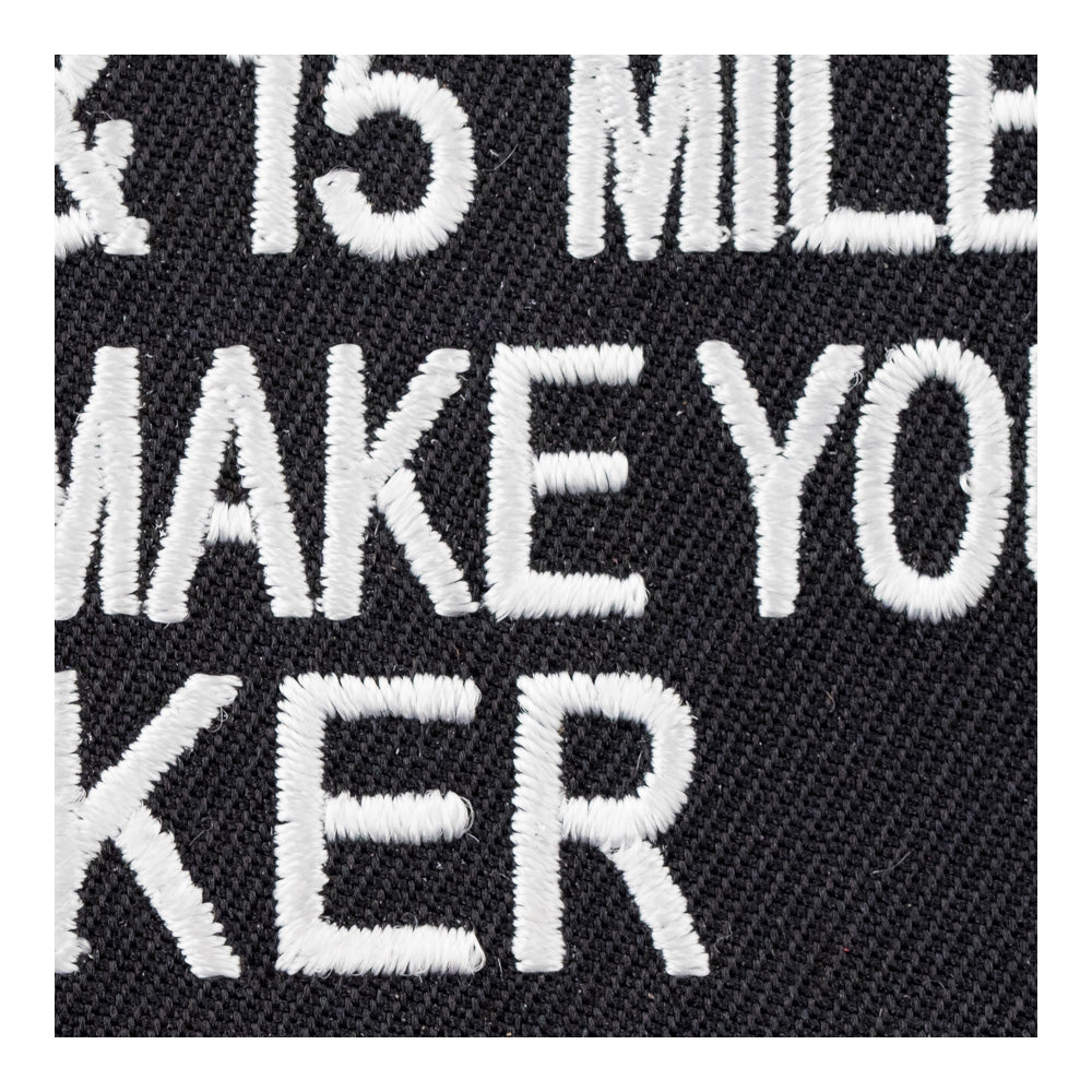 15 Grand & 15 Miles Patch, Biker Sayings Patches — detail view 1