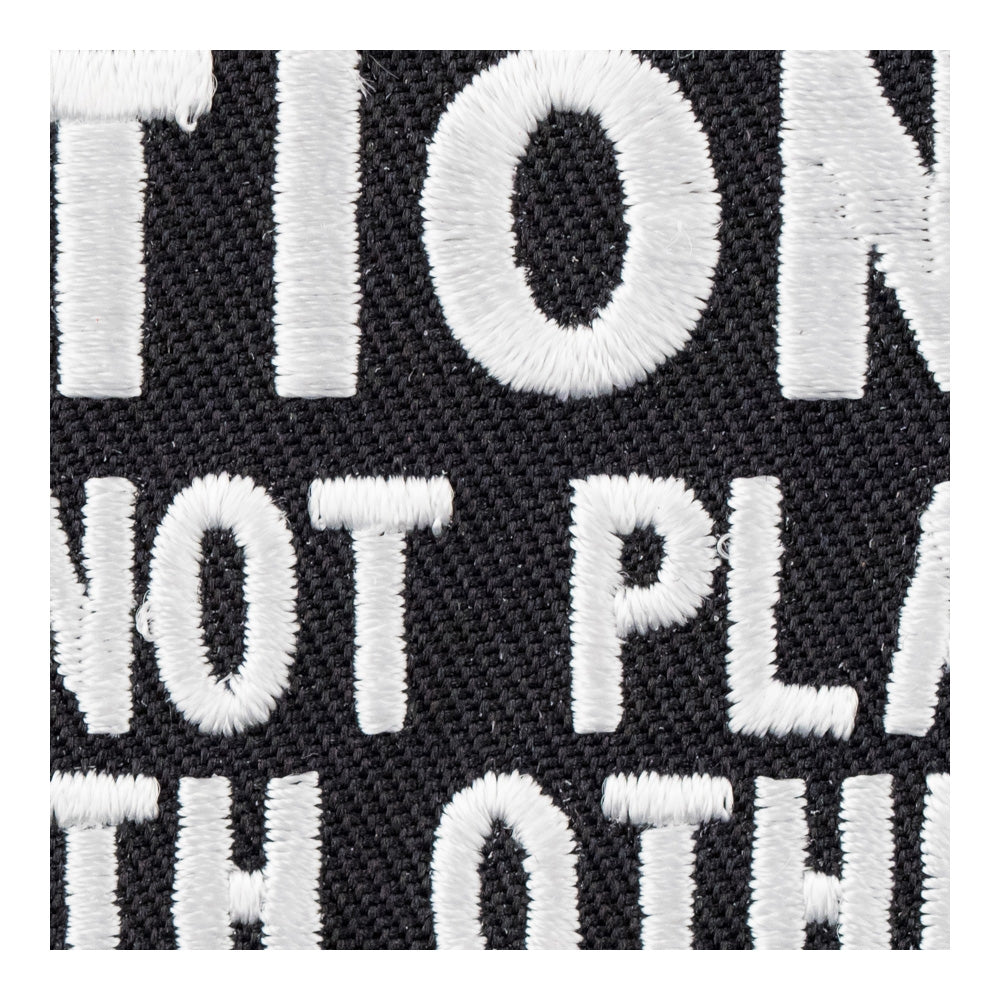 Caution Does Not Play Well Patch, Sayings Patches — detail view 2