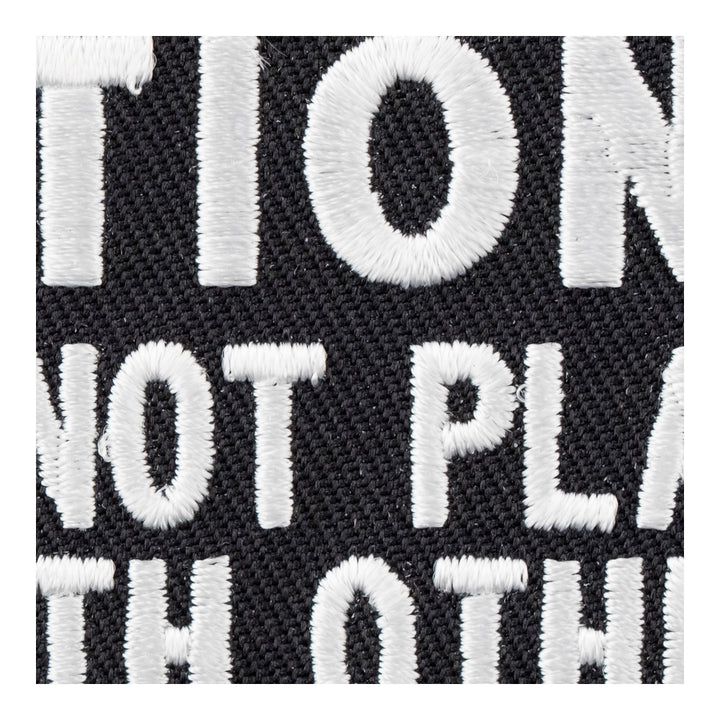 Caution Does Not Play Well Patch, Sayings Patches — detail view 2