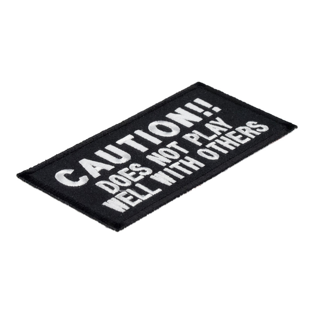 Caution Does Not Play Well Patch, Sayings Patches — detail view 1