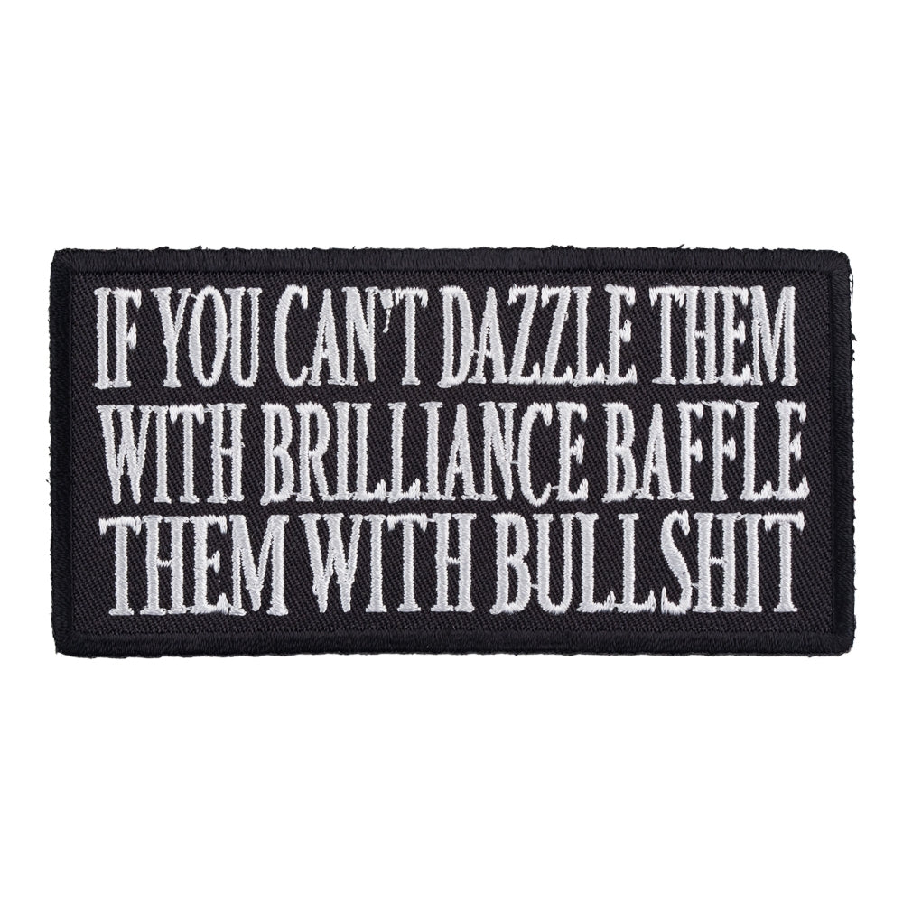 If You Can't Dazzle Them Patch, Funny Sayings Patches — product image