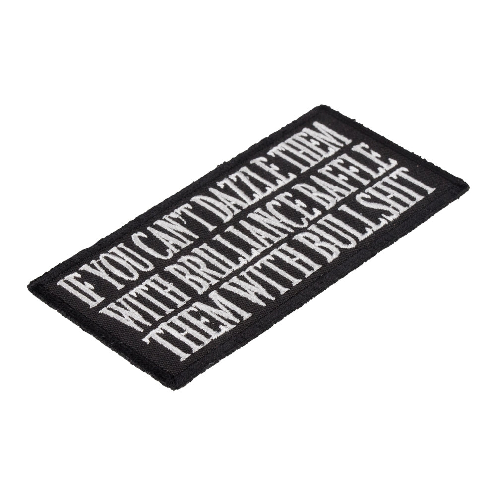 If You Can't Dazzle Them Patch, Funny Sayings Patches — detail view 1