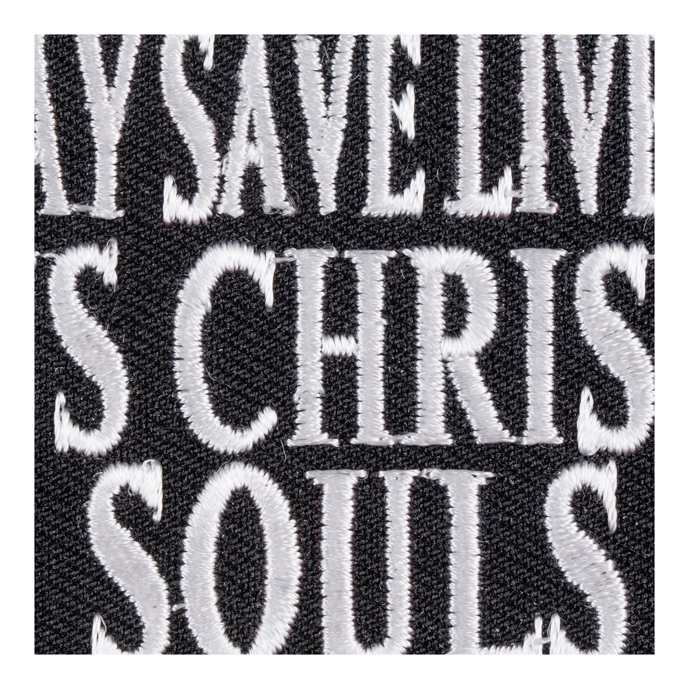 Loud Pipes Jesus Saves Patch, Christian Biker Patches — detail view 2